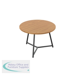 Jemini Trinity Low Table 600x600x435mm Nova Oak/Black KF823407