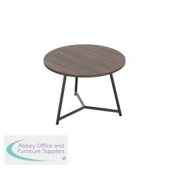 Jemini Trinity Low Table 800x800x435mm Dark Walnut/Black KF823582