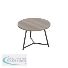 Jemini Trinity Low Table 800x800x435mm Grey Oak/Black KF823599