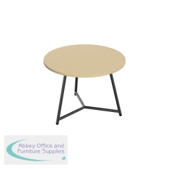 Jemini Trinity Low Table 800x800x435mm Maple/Black KF823605