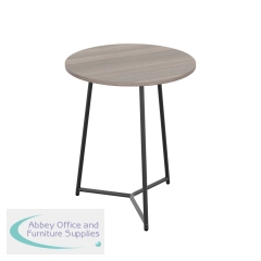 Jemini Trinity Mid Table 800x800x735mm Grey Oak/Black KF823667