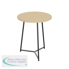 Jemini Trinity Mid Table 800x800x735mm Maple/Black KF823674