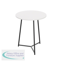 Jemini Trinity Mid Table 800x800x735mm White/Black KF823698