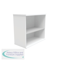 Astin Bookcase 1 Shelf 800x400x730mm Arctic White KF823780