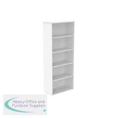 Astin Bookcase 4 Shelves 800x400x1980mm Arctic White KF823827