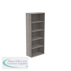 Astin Bookcase 4 Shelves 800x400x1980mm Alaskan Grey Oak KF823872