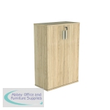 Astin 2 Door Cupboard Lockable 800x400x1204mm Canadian Oak KF823957