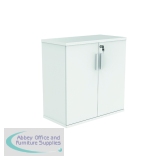 Astin 2 Door Cupboard Lockable 800x400x816mm Arctic White KF823995