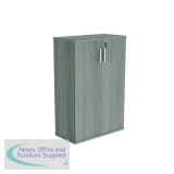 Astin 2 Door Cupboard Lockable 800x400x1204mm Alaskan Grey Oak KF824053