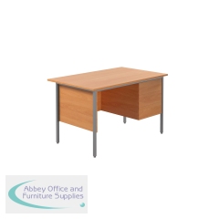 Serrion Rectangular 3 Drawer Pedestal 4 Leg Desk 1200x750x730mm Beech KF838373