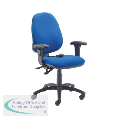 Jemini Intro Posture Chair with Adjustable Arms 640x640x990-1160mm Blue KF838995