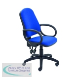 KF839243 - First High Back Operators Chair with Fixed Arms 640x640x985-1175mm Blue KF839243