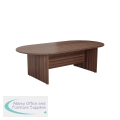 Jemini Meeting Table 2400x1200x730mm Dark Walnut KF840161