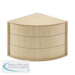 Jemini Reception Modular Corner Desk Unit 800x800x740mm Maple KF840169