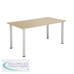 Jemini Rectangular Meeting Table 1600x800x730mm Maple KF840181