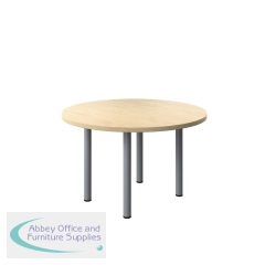 Jemini Circular Meeting Table 1200x1200x730mm Maple KF840183