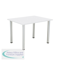 Jemini Rectangular Meeting Table 1200x800x730mm White KF840185