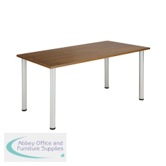 Jemini Rectangular Meeting Table 1200x800x730mm Walnut KF840190