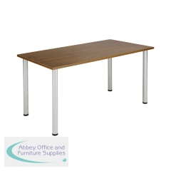 Jemini Rectangular Meeting Table 1600x800x730mm Walnut KF840191