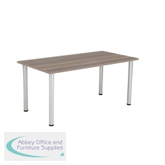 Jemini Rectangular Meeting Table 1600x800x730mm Grey Oak KF840196