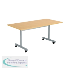 Jemini Rectangular Tilting Table 1600x700x730mm Nova Oak/Silver KF846079