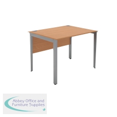 Serrion Rectangular Goal Post Desk 1000x800x730mm Ellmau Beech KF882386