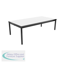 Jemini T-Table Multipurpose Classroom Table 1200x600x530mm Flat Pack Grey/Black KF882417