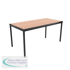 Jemini Titan Multipurpose Classroom Table 1200x600x640mm Beech/Black KF882420