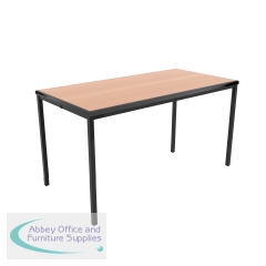 Jemini Titan Multipurpose Classroom Table 1200x600x710mm Beech/Black KF882422