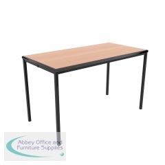 Jemini Titan Multipurpose Classroom Table 1200x600x760mm Beech/Black KF882424