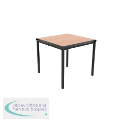 Jemini Titan Multipurpose Classroom Table 600x600x590mm Beech/Black KF882430
