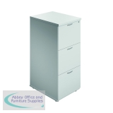 Jemini 3 Drawer Filing Cabinet 464x600x1030mm White KF90464