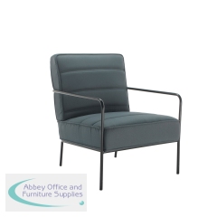 Jemini Wire Frame Reception Armchair 620x880x830mm Grey KF90472