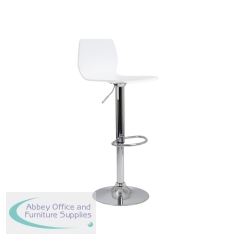 Jemini Stork High Stool 450x410x830-1040mm White KF90509