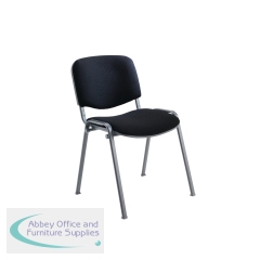 Jemini Ultra Multipurpose Stacking Chair 532x585x805mm Black KF90552
