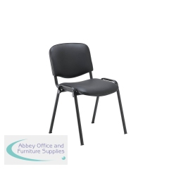 Jemini Ultra Multipurpose Stacking Chair 532x585x805mm Black Polyurethane KF90557