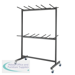 Titan Folding Chair Trolley 790x1750x2250mm Black KF90570