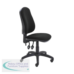 First Calypso Operator Chair 640x640x985-1175mm 2 Lever Upholstered Black KF90958
