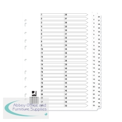 Q-Connect A4 1-50 Mylar Index (10 Pack) KF97057Q