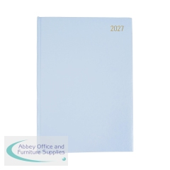Desk Diary Day Per Page Appointment A4 Soft Blue 2027 FS669353