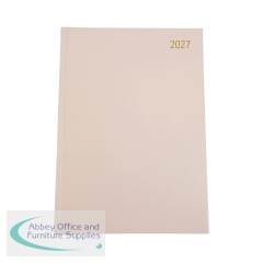 Desk Diary Day Per Page A4 Soft Beige 2027 FS669214