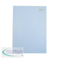 Desk Diary 2 Day Per Page A4 Soft Blue 2027 FS669367