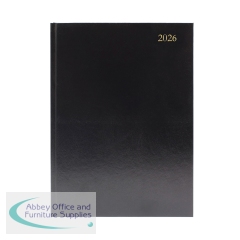 5 Star Desk Diary Day Per Page Appointment A5 Black 2026 KFA51ABK26