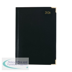 5 Star Executive Diary Day Per Page A4 Black 2026 KFEA41BK26