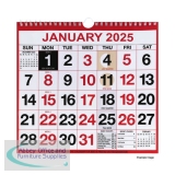 Wirebound Month To View Calendar 249x231mm 2025 KFYC2225