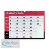 Wirebound Month To View Calendar A3 2024 KFYC2324