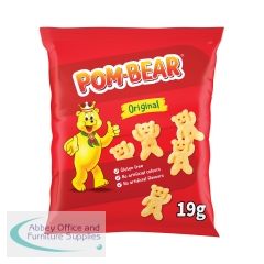 Pom-Bear Original Potato Crisps 19g (Pack of 36) 09079