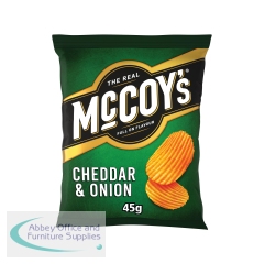 McCoys Cheddar and Onion Crisps 45g (Pack of 36) 09005
