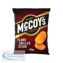 McCoys Flame Grilled Steak Crisps 45g (Pack of 36) 09006