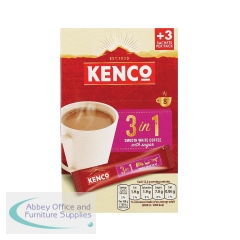Kenco Smooth White Coffee with Sugar Sachets 12.6g (Pack of 8) FOKEN043